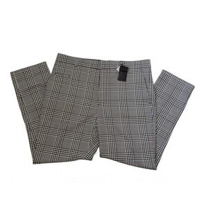 Club Monaco‎ Women's Size 38 Plaid Drain Pipe Pants Trousers Straight Leg NWT